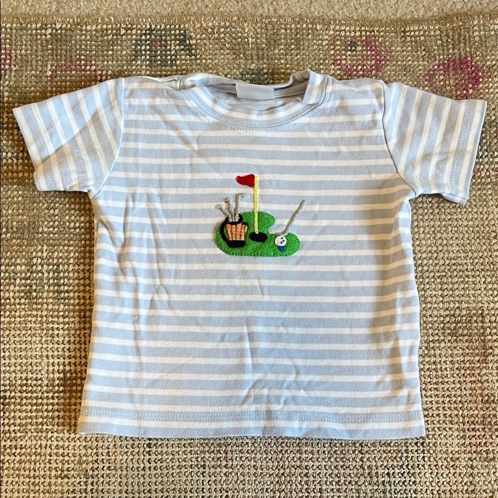 Squiggles by Charlie Pima Cotton Stripe Golf - size 18 mos